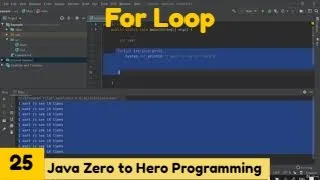 For loop Java 2021Complete Java Master Class Zero to Hero Programming Udemy Course