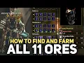 All 11 Ore Locations Novacrystal Icium Fucium Firecell Ore Monster Hunter Wilds