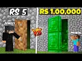 Download Lagu Rs1 vs Rs 1,00,000 Mystery Door Challenge in Minecraft @ProBoiz95
