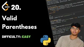 Valid Parentheses LeetCode 20 Theory Python code