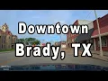 Driving Downtown Brady TX Dash Cam