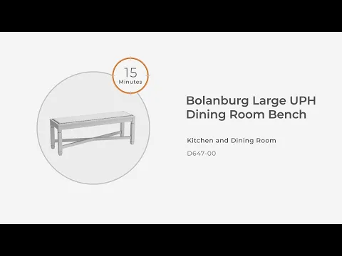 Bolanburg - Large UPH Dining Room Bench - Beige