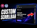 WordPress Custom Scrollbar Tutorial How to Add Custom Scrollbars