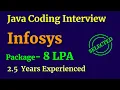 Infosys Java Coding Interview Questions