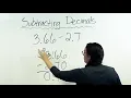 Grade 4 Math L59 Decimal Subtraction