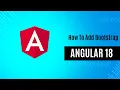 Bootstrap in Angular How to Add Bootstrap in Angular Angular 18 Tutorial