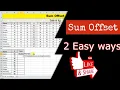 Excel OFFSET Function for Dynamic Calculations - Explained in Simple Steps