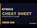 Ethics Cheat Sheet All 7 Standards Key Rules and Exam Traps on One CFA Level I Ethics 2026