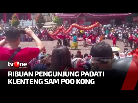 Perayaan Imlek di Kelenteng Sam Poo Kong Dipenuhi Pengunjung