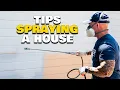 How To Spray A House With A Paint Sprayer House Painting Instructions home improvement painting