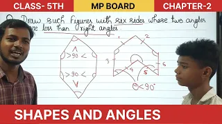 Draw such figures with six sides whose two angles are less than right angles