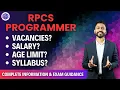RPSC Programmer 2024 Notification out Vacancies Salary Age limit Syllabus Exam Guidance
