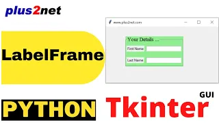 Tkinter LabelFrame to group widgets in a frame with Label and different options