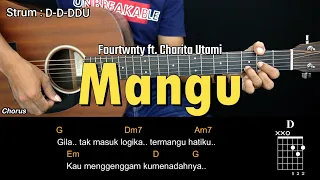mangu fourtwnty ft charita utami tutorial chord gitar mudah dan lirik