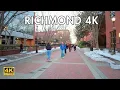 Downtown Richmond Winter Walking Tour 4k Richmond Virginia