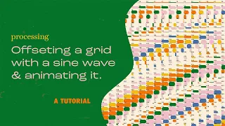 How to Elevate a Mundane Grid Design Using a Sine Wave Generative Art Tutorial
