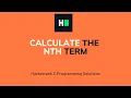 Calculate the nth Term C Programming Hacker rank Solution