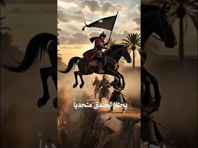 ⁣(ضربة علي يوم الخندق أفضل من عبادة الثقلين)كيف شقَّ الخندق جسد الأرض وفصل بين الشرك والإيمان؟