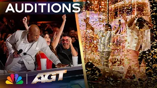 the funkateer dancers earn a golden buzzer from terry crews agt 2025