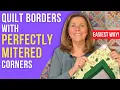 Quilting Borders How to Miter Corners the EASY Way