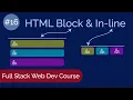 HTML for Beginners HTML Block Vs Inline Element Web Development Tutorials