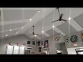 Minka-Aire Roto Ceiling Fans in a BBQ Restaurant