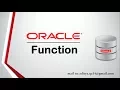 Tutorial Function in Oracle Database User Defined Function
