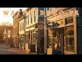 Mar 31 2225 Spring in Waynesboro PA downtown blooming Flowers 19th-Century Homes Historic Churches