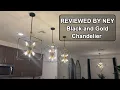 Artika Clyde Chandelier Black Gold Farmhouse Style Review