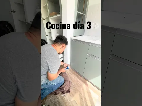 Instalación de cocina parte 3 #carpintería #instalacion