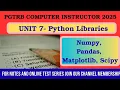 Python libraries - Complete Explanation