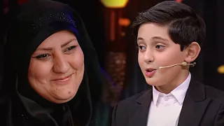 تفاجئ بوجود أمه وسط الجمهور فطلبت منه الآيات المشهورة له فدخل في صدمة ذهول صالح مهدي زادة 