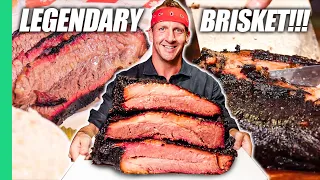Dino-Sized Brisket in TEXAS Best American Food BBQ