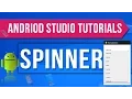 Android Studio Tutorials - 42 Spinner in Android Dropdown Box