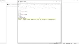 complex function Example in Python