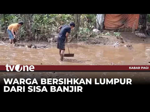 Banjir Garut, Warga Gotong Royong Bersihkan Lumpur