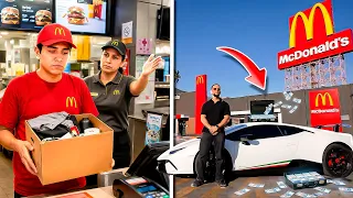 DEJO SU TRABAJO EN MCDONALDS POR IRSE UN DÍA CONMIGO EN MI LAMBORGHINI || ALFREDO VALENZUELA