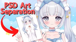 How To Create a 2D vTuber With Live2D ART PSD LAYER GUIDE