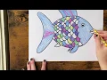How to draw Book Characters - Rainbow Fish