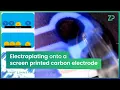 Lagu Copper electroplating on an electrode