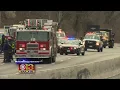 Overturned Oil Tanker Shuts Down I-83 Spills Oil Into Jones Falls