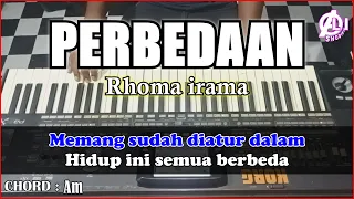 Download PERBEDAAN - Rhoma irama | Karaoke Dangdut Korg Pa3x (Chord\u0026Lirik) Nada Cowok MP3