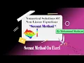 Secant Method How To Implement Secant Formula On Excel In Easiest Way