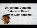 Fetch Dynamic Data with React Server Components in Next js 14