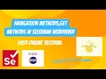 Navigation Methods in Selenium WebDriver To Refresh Back and Forward get methods explained