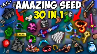 Terraria 1 4 5 6 Amazing 30 in 1 Seed Enchanted sword Lava Charm Chillet Mount etc