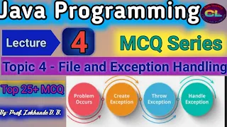 Java Programming MCQ Lecture 4 File and Exception Handling MCQ Java mcq Core Java MCQ