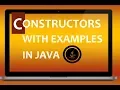 CONSTRUCTORS WITH EXAMPLES IN JAVA AMJAD ALI IN