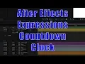 Tutorial After Effects Countdown Clock with Expressions