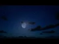 Free Stock s - night sky with stars moon and volumetric clouds passing by 3D animation